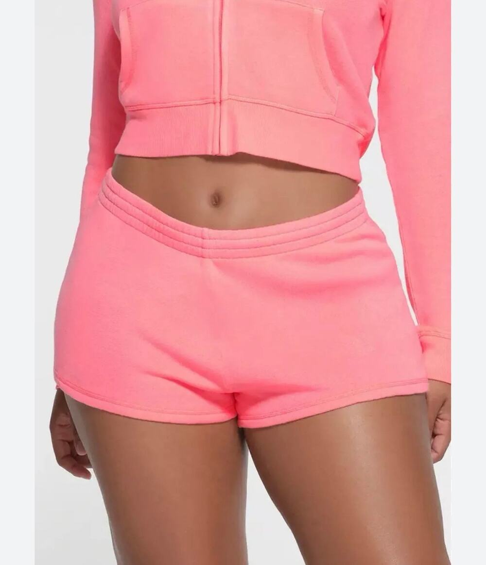 SKIMS Light French Terry Loose light weight shorts in coral size XL (New)